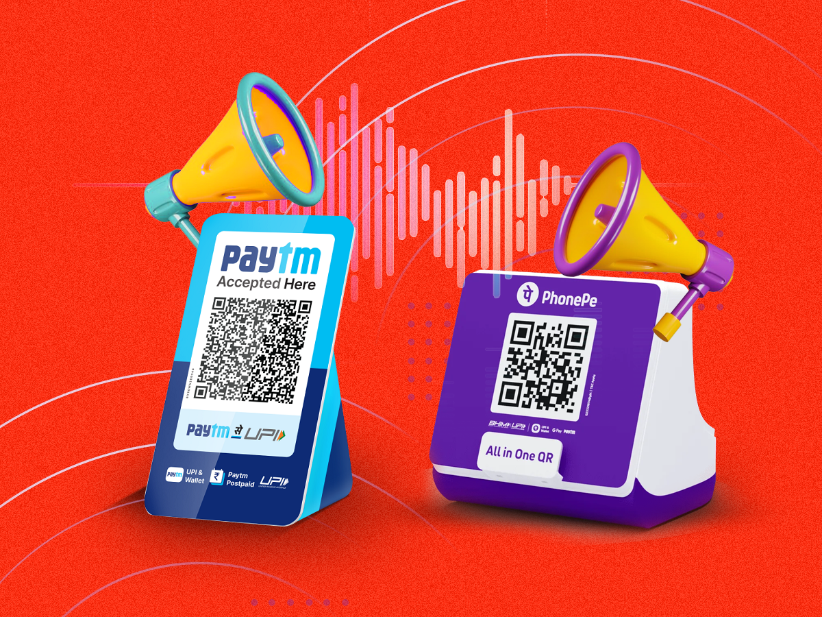 PhonePe and Paytm soundboxes